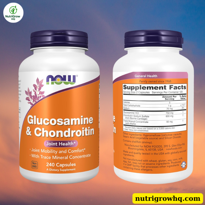 NOW Supplements Glucosamine & Chondroitin 240 Capsules Review | Can It Really Support Joint and Bone Health Naturally? 4 NOW Supplements Glucosamine & Chondroitin 240 Capsules Review